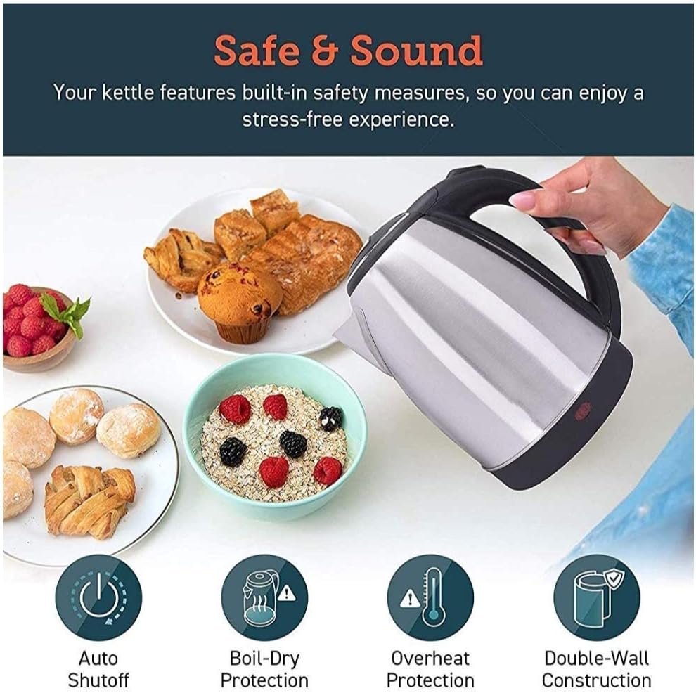 Jarra Eléctrica Scarlett Acero Inoxidable 2 Litros